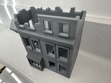 Load image into Gallery viewer, 28mm Ruined Shop - Destroyed Wargaming Building Tabletop Terrain

