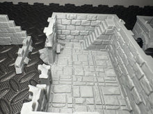 Load image into Gallery viewer, Ruined House Terrain for D&amp;D Fantasy Games Wargaming Scenery 15mm 20mm 28mm
