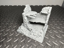 Load image into Gallery viewer, Ruined Watchtower Terrain for D&amp;D Fantasy Games Medieval Scenery 20mm 28mm

