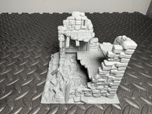 Load image into Gallery viewer, Ruined Watchtower Terrain for D&amp;D Fantasy Games Medieval Scenery 20mm 28mm
