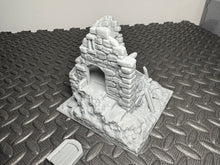 Load image into Gallery viewer, Ruined Watchtower Terrain for D&amp;D Fantasy Games Medieval Scenery 20mm 28mm
