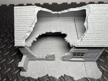 Load image into Gallery viewer, Ruined Village Cafe Normandy World War 2 Wargaming Scenery 28mm Dark Realms
