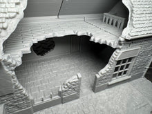 Load image into Gallery viewer, Ruined Village Cafe Normandy World War 2 Wargaming Scenery 28mm Dark Realms
