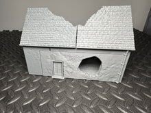 Load image into Gallery viewer, Ruined Village Cafe Normandy World War 2 Wargaming Scenery 28mm Dark Realms
