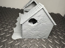 Load image into Gallery viewer, Ruined Village Cafe Normandy World War 2 Wargaming Scenery 28mm Dark Realms
