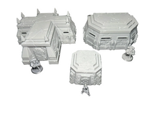 Load image into Gallery viewer, Trench Bunkers Grimdark Style 3 Sizes - 28mm 32mm Wargaming Scatter Terrain
