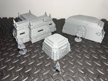 Load image into Gallery viewer, Trench Bunkers Grimdark Style 3 Sizes - 28mm 32mm Wargaming Scatter Terrain
