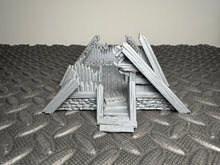 Load image into Gallery viewer, 28mm Ruined Viking Hut 2 - Destroyed Buildings - Norse Terrain Medieval Scenery
