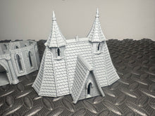 Load image into Gallery viewer, Elven House 3D Printed Fantasy Tabletop Gaming Terrain D&amp;D Medieval Building 28mm
