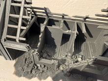 Load image into Gallery viewer, 28mm Ruined Double House Tabletop Terrain Wargaming Buildings Destroyed Street
