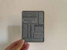 Load image into Gallery viewer, Cyberpunk Style Signs Dry Brush Texture Palette Miniature Painting 14cm x 10cm
