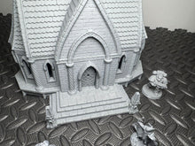 Load image into Gallery viewer, 28mm Elven House 5 3D Printed Fantasy Building Terrain for D&amp;D LOTR Silver Haven
