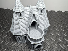 Load image into Gallery viewer, 28mm Elven House 3 Fantasy Medieval Building Terrain for D&amp;D LOTR Silver Haven
