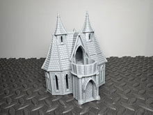 Load image into Gallery viewer, 28mm Elven House 3 Fantasy Medieval Building Terrain for D&amp;D LOTR Silver Haven
