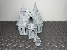 Load image into Gallery viewer, 28mm Elven House 3 Fantasy Medieval Building Terrain for D&amp;D LOTR Silver Haven
