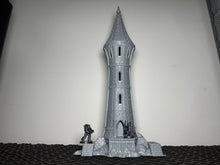 Load image into Gallery viewer, Silver Haven Elven Tower Fantasy Tabletop Gaming Terrain D&amp;D Medieval 28mm
