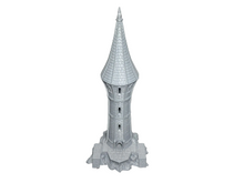 Load image into Gallery viewer, Silver Haven Elven Tower Fantasy Tabletop Gaming Terrain D&amp;D Medieval 28mm
