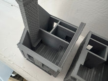 Load image into Gallery viewer, 28mm Ruined Rubble Shop Tabletop Terrain Wargaming WW2 Buildings Destroyed
