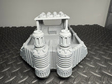 Load image into Gallery viewer, Cargo Barge 28mm 32mm Sci Fi Industrial Dockyard Terrain 3D Printed 43cm Long
