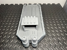 Load image into Gallery viewer, Cargo Barge 28mm 32mm Sci Fi Industrial Dockyard Terrain 3D Printed 43cm Long
