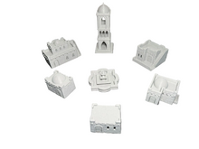 Load image into Gallery viewer, 15mm Desert Village 5 Desert Houses plus 1 x Watch Tower and Fountain - Scatter Terrain
