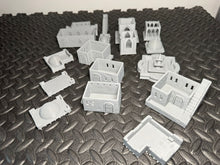 Load image into Gallery viewer, 15mm Desert Village 5 Desert Houses plus 1 x Watch Tower and Fountain - Scatter Terrain
