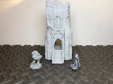 Load image into Gallery viewer, Battle Ruined Tower Medieval Ruins 28mm Tabletop Terrain RPG Wargaming Scenery
