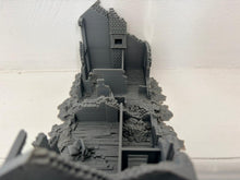 Load image into Gallery viewer, 28mm Ruined Rubble Houses Tabletop Terrain Wargaming WW2 Buildings Destroyed
