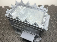 Load image into Gallery viewer, 28mm Arabian Desert Shop Building Spiked Roof – Corsairs Korshadir Tabletop Wargaming Terrain (Copy)
