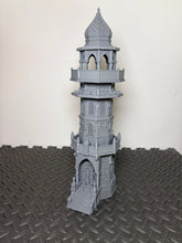 Load image into Gallery viewer, 28mm Arabic Desert Minaret Tower - Corsairs Korshadir Tabletop Wargaming Terrain
