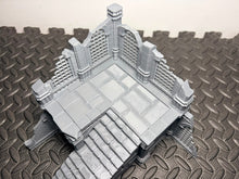 Load image into Gallery viewer, Corner Fantasy Platform Ruins 2 Piece Grimdark 28mm Tabletop Wargaming D&amp;D RPG

