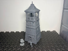 Load image into Gallery viewer, Briarwood Watch Tower Bell Tower Medieval Fantasy Scatter Terrain 28mm 32mm
