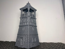 Load image into Gallery viewer, Briarwood Watch Tower Bell Tower Medieval Fantasy Scatter Terrain 28mm 32mm
