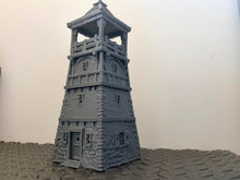 Load image into Gallery viewer, Briarwood Watch Tower Bell Tower Medieval Fantasy Scatter Terrain 28mm 32mm
