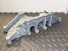 Load image into Gallery viewer, Arkenfell Battle Ruined Bridge Medieval Fantasy D&amp;D Terrain 32mm 28mm 20mm 15mm
