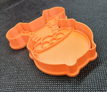 Load image into Gallery viewer, Witch in Cauldron Halloween Cookie Cutter 3D Printed Biscuit Stamp Fondant
