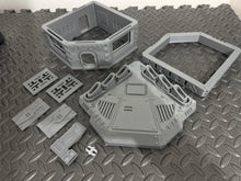 Load image into Gallery viewer, Sci Fi Building Burger Restaurant Sci-Fi Tabletop Terrain 28mm 32mm
