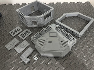 Sci Fi Building Burger Restaurant Sci-Fi Tabletop Terrain 28mm 32mm