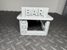 Load image into Gallery viewer, Sci-Fi Bar Building 28mm 32mm 3D Printed in Grey Tabletop Terrain Scenery
