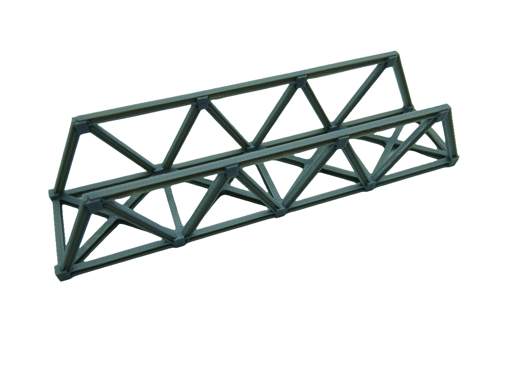 Lattice Girder Railway Bridge N Gauge - Girder Section only No Supports