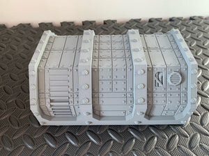 Fortified Military Barracks Bunker Battle Damaged Building Scenery Scatter Terrain 28mm 3D Printed