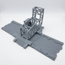 Load image into Gallery viewer, 28mm Bascule Style Bridge Canal Bridge River Terrain Wargaming Scenery
