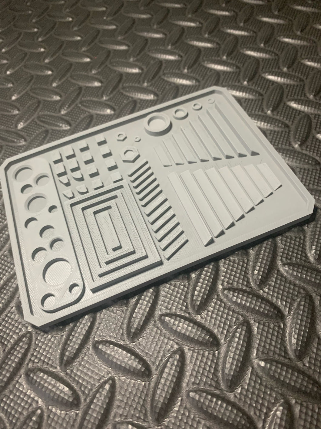 Texture Palette for Drybrush Dry Brushing Fantasy Sci-Fi Industrial 3D Printed - Unprimed