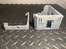 Load image into Gallery viewer, Battle Damaged Buildings Ruins Modular 28mm Sci Fi Wargaming Tabletop Terrain
