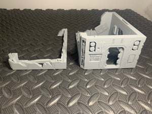 Battle Damaged Buildings Ruins Modular 28mm Sci Fi Wargaming Tabletop Terrain