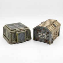 Load image into Gallery viewer, 15mm Defence Bunker &amp; Warehouse Building Wargaming Sci-Fi 3D Printed in Grey
