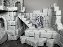 Load image into Gallery viewer, Battle Ruined Terrain Ancient Castle Ruins 28mm Tabletop RPG Wargaming Scenery
