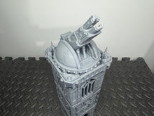 Load image into Gallery viewer, Grid City Gothic Cannon Tower #1 Sci Fi Building 28mm 32mm Terrain 3D Printed
