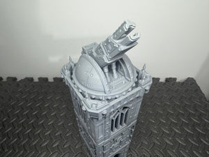 Grid City Gothic Cannon Tower #1 Sci Fi Building 28mm 32mm Terrain 3D Printed