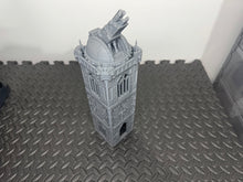 Load image into Gallery viewer, Grid City Gothic Cannon Tower #1 Sci Fi Building 28mm 32mm Terrain 3D Printed
